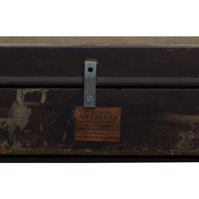 1900s Antonio Jacobsen ( 1850 - 1921), Oil on Canvas, the Santiago With Brooklyn Bridge! For Sale - Image 10 of 10