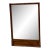 Vintage Mid Century Modern Wood Wall Mirror For Sale