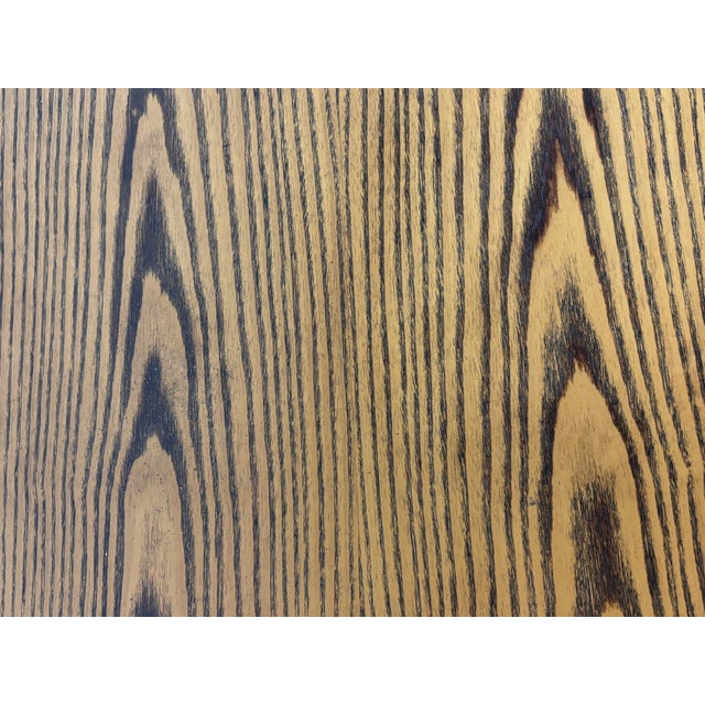 1960s Knoll Zebra Wood Top Oval Coffee Table For Sale - Image 9 of 12