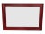 Mirror with Red Frame For Sale