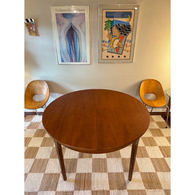 Nathan Furniture Beautiful Yet Simple Mid Century Modern Round Dining Table by Nathan Furniture Attributed, Circa 1960s. For Sale - Image 4 of 12
