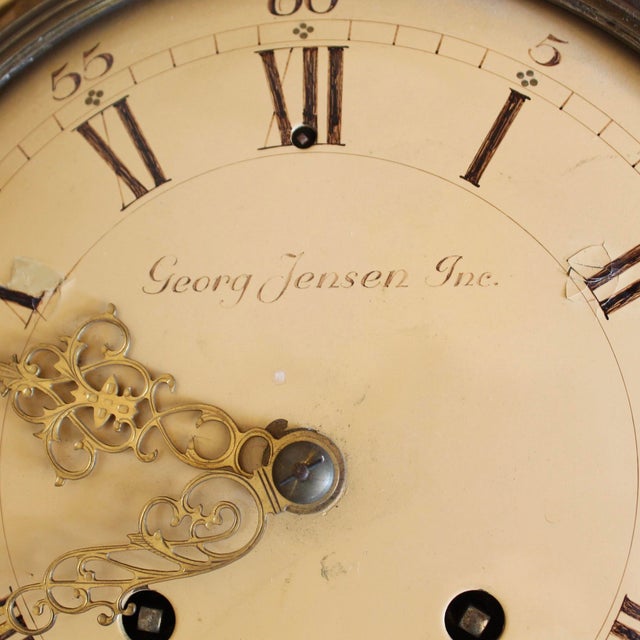 Swedish Gustavian Style Gilt Wood Cartel Clock, Georg Jensen Inc. For Sale - Image 15 of 17