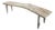 Andrianna Shamaris Curved St. Barts Teak Wood Bench For Sale