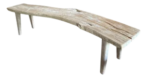 Andrianna Shamaris Curved St. Barts Teak Wood Bench