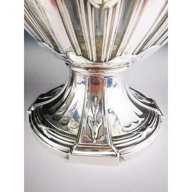 Silver Silver 950 and Crystal Ewers from Puiforcat, Set of 2 For Sale - Image 8 of 13