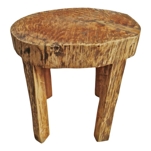 Contemporary Rustic Naga Four Leg Wood Table For Sale