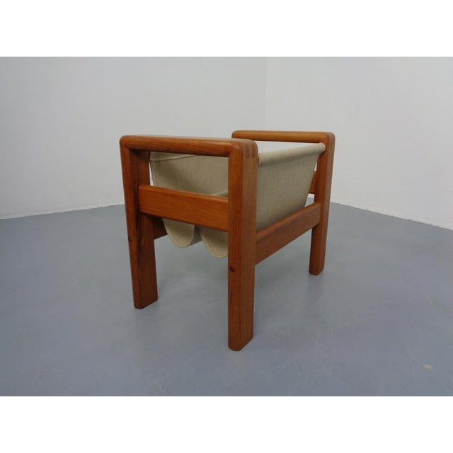 1970s Danish Solid Teak Magazine Rack, 1960s For Sale - Image 5 of 17