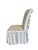 Textile Vintage Designmaster Skirted Parsons Chairs With Bow Tie Backs, Set of 7 For Sale - Image 7 of 12