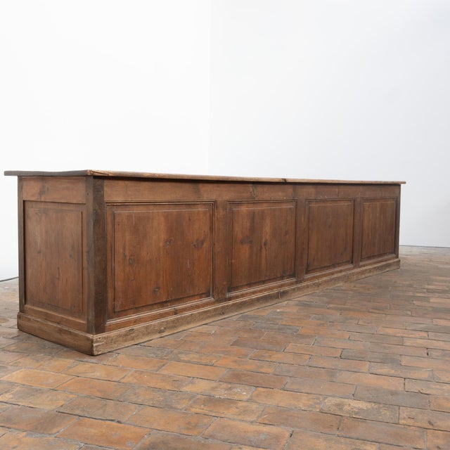 Large 19th Century Shop Counter, France, 1890 For Sale - Image 9 of 9