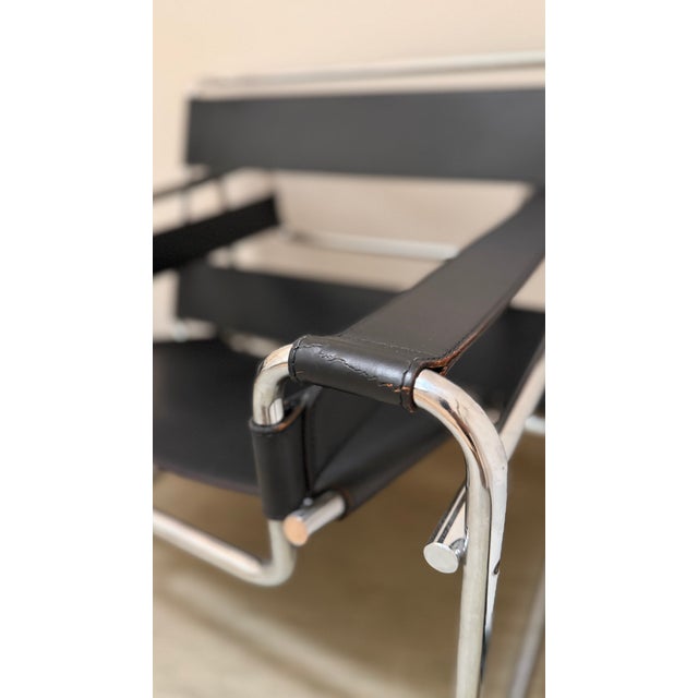 Vintage Bauhaus Wassily Armchair by Marcel Breuer for Gavina Knoll, 1970s For Sale - Image 12 of 18