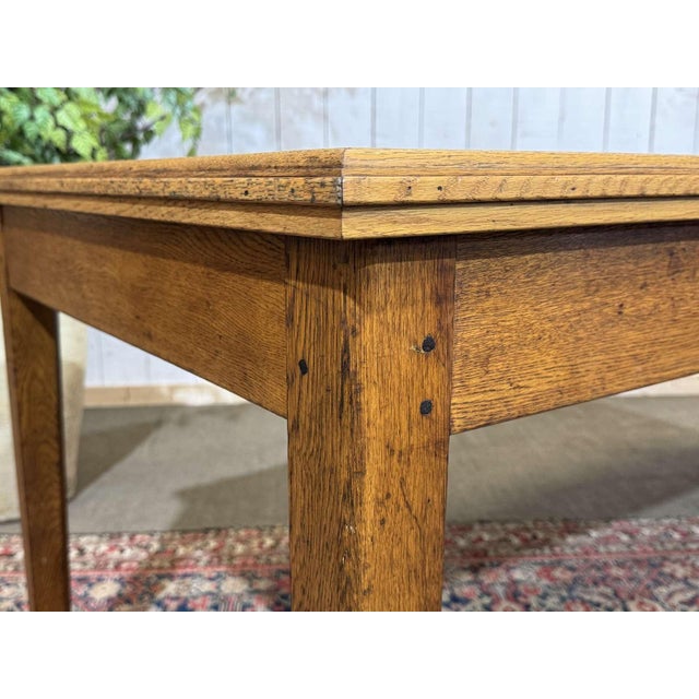 Wood Vintage English Farmhouse Table, 1930s For Sale - Image 7 of 11