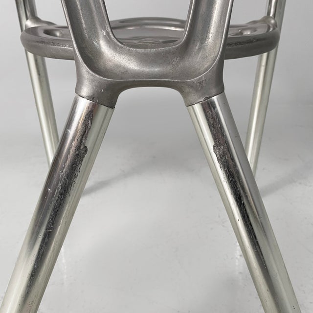 Italian Modern Boulevard Aluminium Chairs by Y Ferdinand Alexander Porsche for Ycami, 1990s, Set of 8 For Sale - Image 18 of 18