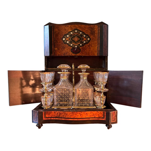 Antique Napoleon III French Liquor Cabinet For Sale