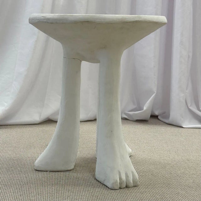 Vintage Mid-Century Modern John Dickinson Africa Side / End Table, Artist Signed For Sale - Image 9 of 13