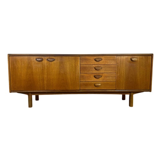 Mid-Century English Teak Sideboard, 1960s For Sale