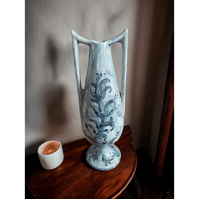 Mid-Century Modern Ceramic Vase from Albisola For Sale - Image 3 of 5