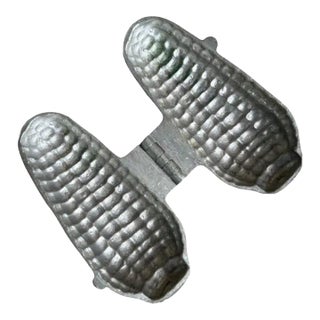 Antique Pewter Ice Cream Mold, Ear of Corn, E & Co Ny For Sale