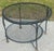 Mid 20th Century Woodard Wrought Iron Small Round Occasional Side Garden Patio Table Mesh Top For Sale - Image 11 of 12