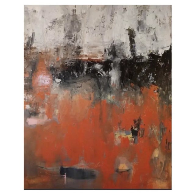 Original Abstract Painting on Italian Rag Paper by Artist Kathyrn Henneman. Signed For Sale - Image 9 of 10