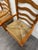 Vintage Country French Style Solid Oak Ladder Back Handwoven Rush Seat Armchairs For Sale In Kansas City - Image 6 of 10