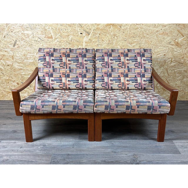 Brown Teak 2-Seater Sofa from Glostrup Møbelfabrik, Denmark, 1970s For Sale - Image 8 of 17