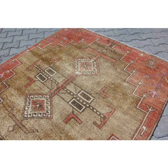 Vintage Turkish Anatolian Area Rug - 60"x130.5" For Sale - Image 10 of 13