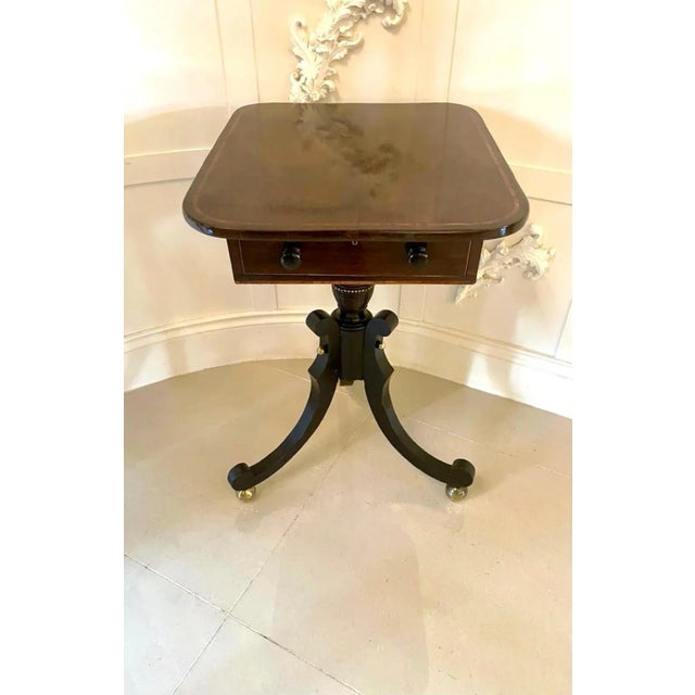Wood Antique Regency Rosewood Lamp Table For Sale - Image 7 of 9