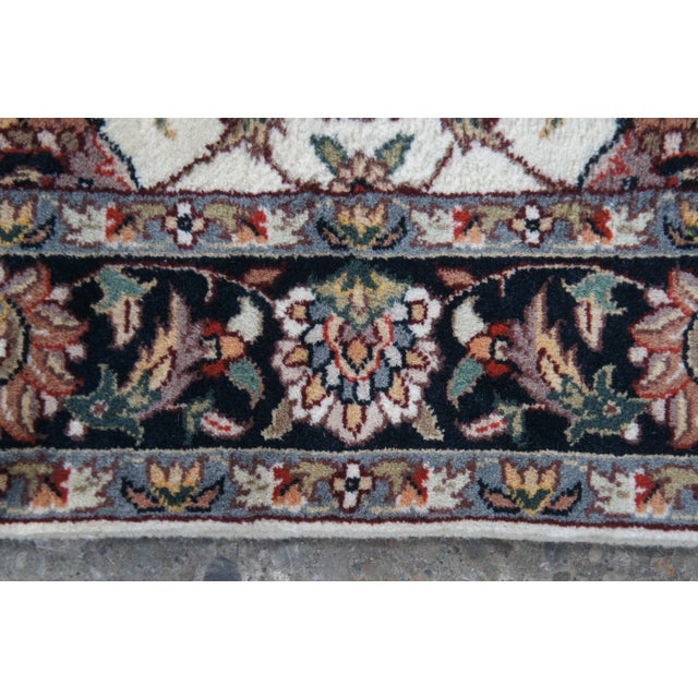 Vintage Wool Floral Hallway Runner For Sale - Image 9 of 12