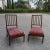 Set of Dining Chairs in Fabric and Wood For Sale - Image 9 of 9