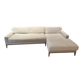 Restoration Hardware Italia Right-Arm with Chaise Sectional Sofa For Sale