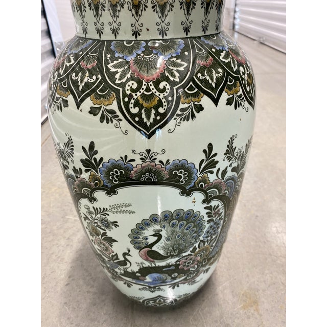 Add timeless European elegance to your collection with this **Vintage MCM Villeroy & Boch Mettlach Porcelain Vase**....
