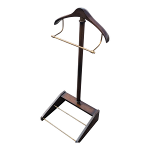 Mid 20th Century Gentleman’s Floor Standing Valet With Pole for Hanging Pants