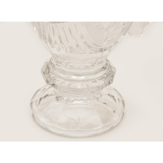 Transparent European Crystal Large Vase or Pitcher, 1970s For Sale - Image 8 of 12