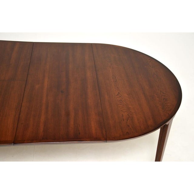 Danish Extending Dining Table attributed to Rosengren Hansen, 1960 For Sale - Image 9 of 13