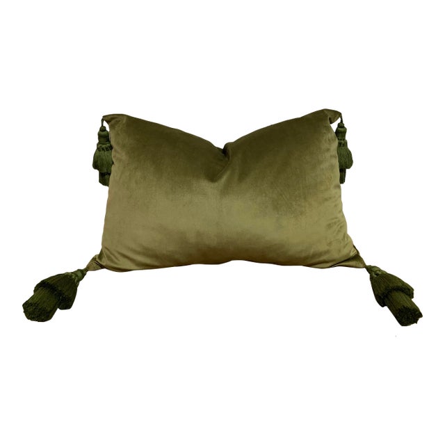 Contemporary Handcrafted Velvet Fabric Cushion Cover For Sale