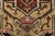 Heriz Serapi Rug 9'3'' X 12'2'' Black Wool Tribal Hand-Knotted Oriental Carpet For Sale - Image 11 of 15