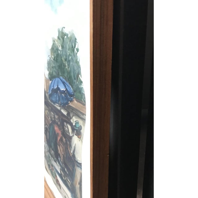 Paper Roger Huguenin, Grand marché de Rimini, 1955, Watercolor For Sale - Image 7 of 11