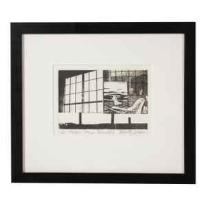 "Hopper House Revisited" Aquatint Print by Marty Davis