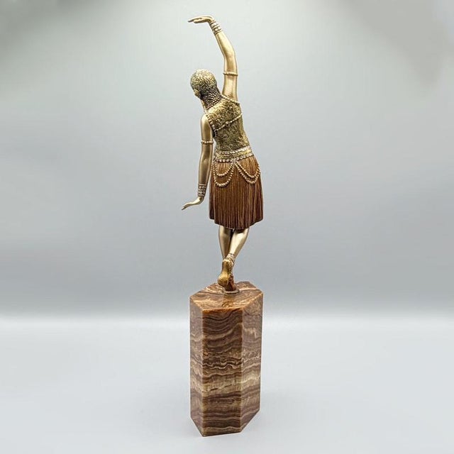 Demetre Chiparus, Dancer of Lebanon, 1920s, Bronze For Sale - Image 4 of 9