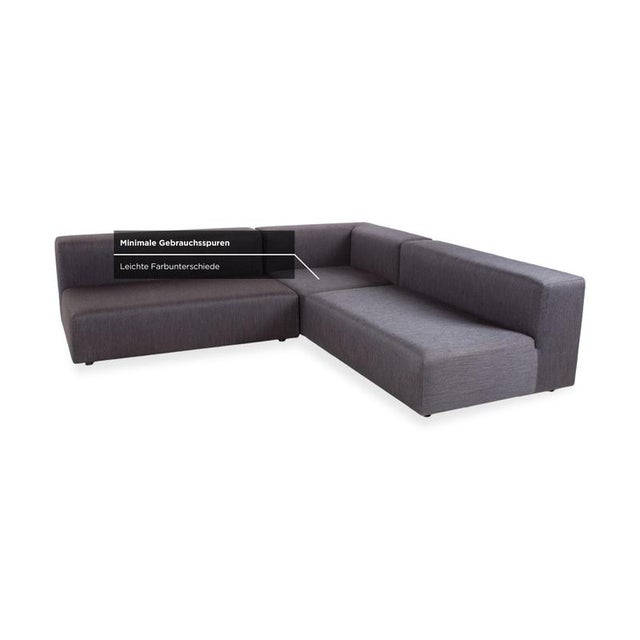 Black Loft Fabric Corner Sofa by Wittmann For Sale - Image 8 of 14