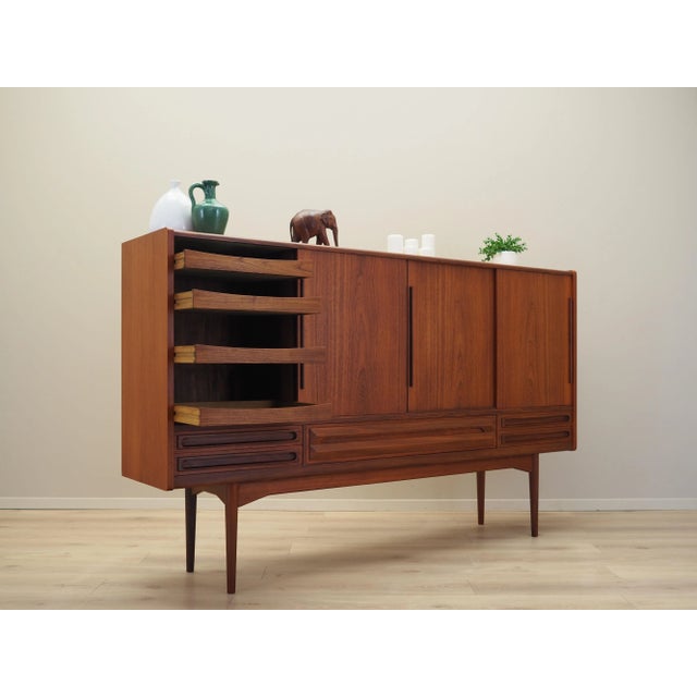 Danish Teak Highboard, 1960s For Sale - Image 6 of 18