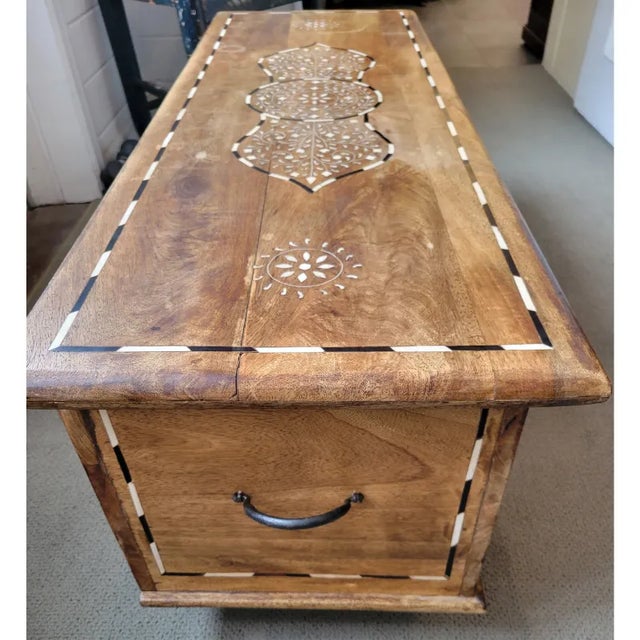 Antique Hand Made Indian Bone and Horn Chest/Trunk For Sale - Image 9 of 10