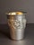 Metal Vintage Hazorfim Sterling Silver Kiddush Cup Grape Motif Gold Wash Interior 47g For Sale - Image 7 of 17