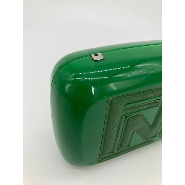 クラッチバッグ FENDI  Clutches Women Fabric Green/Green Tea Fendi Green Logo Box Clutch | Chairish
