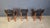 Black Vintage Spanish Leather and Wood Dining Chairs, 1970s, Set of 6 For Sale - Image 8 of 16