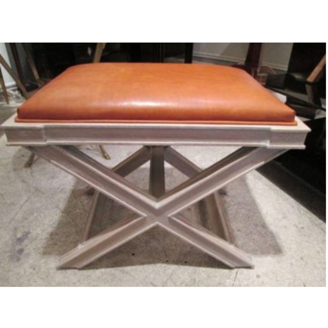 Bespoke Cerused Oak X frame Bench. Made to order. This bench is sold as an individual item. The bench can be finished in...