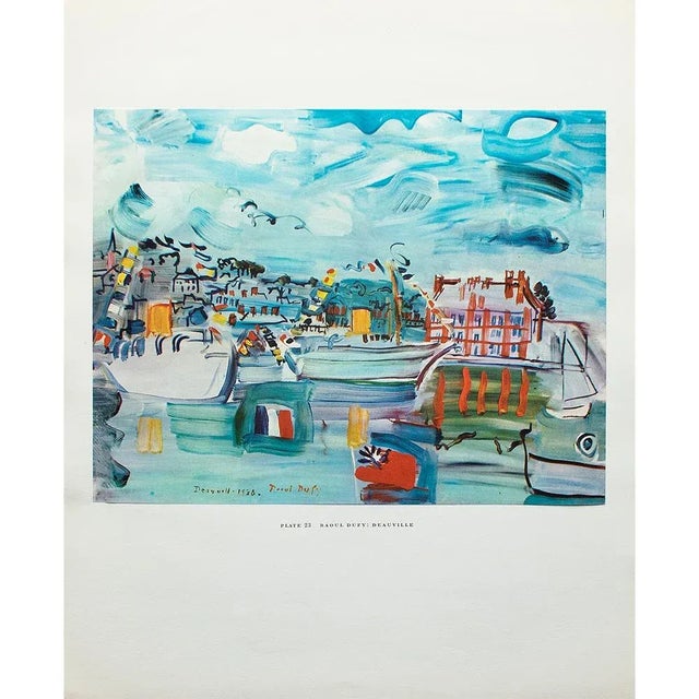 Paper 1950s After Raoul Dufy "Deauville", First Edition Swiss Full-Color Print For Sale - Image 7 of 9