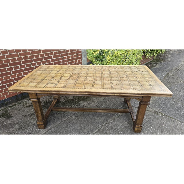 Large French Walnut Refectory Farmhouse Dining Table, 1920s For Sale - Image 13 of 14