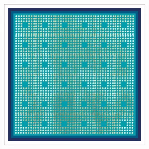 Cerulean Radiance, Framed Artwork