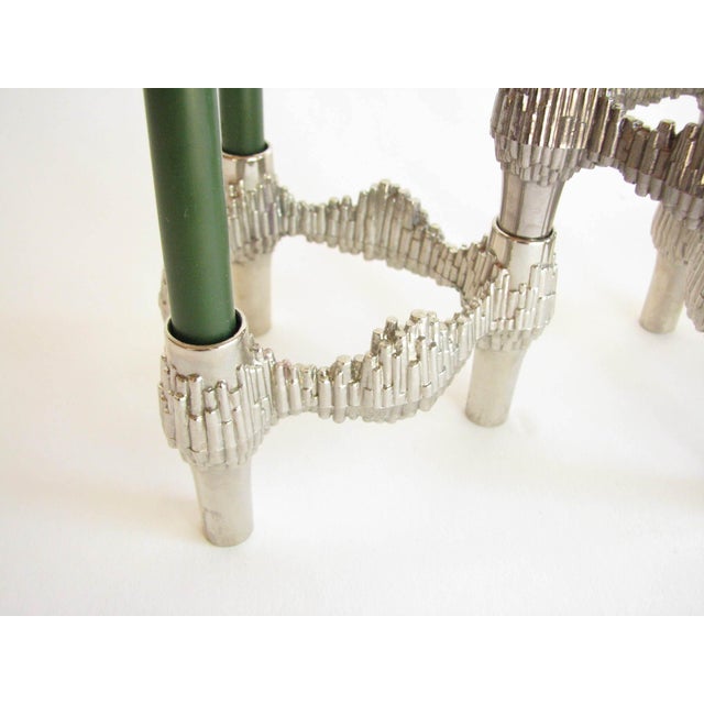 Vintage 1960s Ceasar Stoffi & Fritz Nagel for Quist Brutalist Modular Candle Holders Set of 7